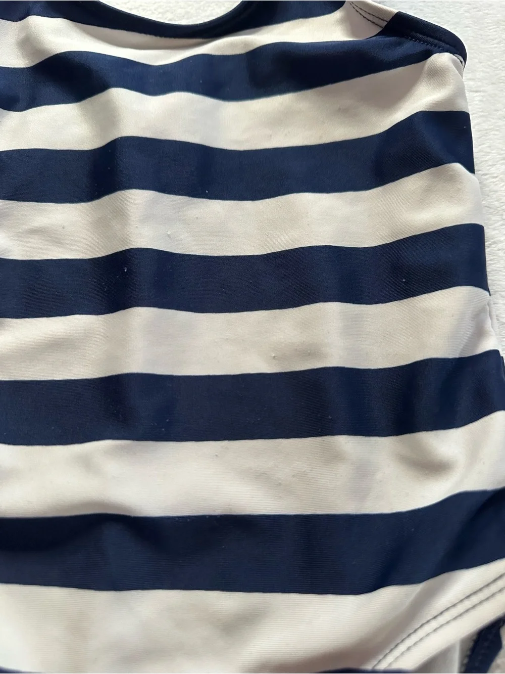 Cat & Jack Striped One Piece Swimsuit in Navy White Toddler Girls Size 4T